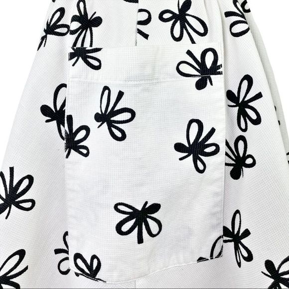 Vintage Tobael Floral Fit and Flare Midi Dress Black and White Size 2 - Picture 8 of 13